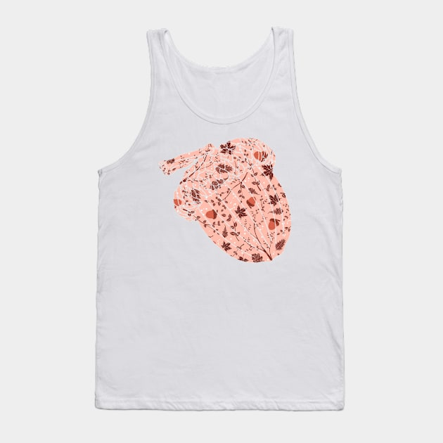 Nature Autumnal Pattern Tank Top by cesartorresart